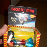 BIONIC MAN SUPERMAN CAR TOY MADE IN HONG KONG TOYS VINTAGE 