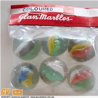 BIGLIE COLOURED GLASS MARBLES - ANNI `70-`80