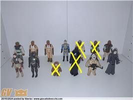 9 ACTION FIGURES STAR WARS KENNER VINTAGE