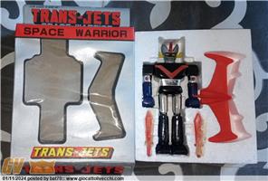 GRANDE MAZINGA SPACE WARRIOR TRANS-JETS, 15 CM., TAIWAN 1978, MIB 