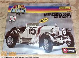 MAI APERTA BURAGO DICAST METAL KIT MERCEDES SSKL MILLE MIGLIA 1\18 NO POLITOYS