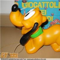 PLUTO WALT DISNEY GIOCATTOLO TOY VINTAGE PRESENTA SEGNI DI SCRITTURA PRESENTING SIGNS OF WRITING STNZ JO