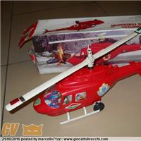 ELICOTTERO POMPIERI FIREFIGHTERSHELICOPTER HELICOPTERE POMPIERS BATTERY OPERATED ART.319 ART.334 MARCA BRAND: REEL I-V F E Q MINISTERO DELL`INTERNO PR