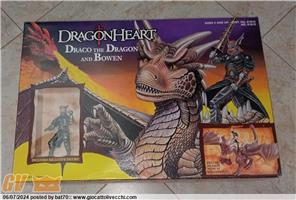 1996 KENNER DRAGONHEART SET DRACO THE DRAGON & BOWEN ACTION FIGURE SIGILLATO