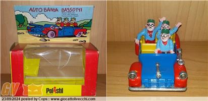 AUTO BANDA BASSOTTI BEAGLE BOYS CAR POLISTIL MIB RARA