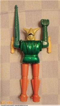 GETTA LIGER / RAIDER MINI SHOGUN WARRIORS BY BISANTI VENEZUELA 1980 GREEN BODY VERSION ! INTROVABILE.