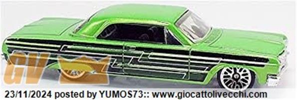 CERCO HOT WHEELS IMPALA 1964 METALFLAKE GREEN (VERDE)